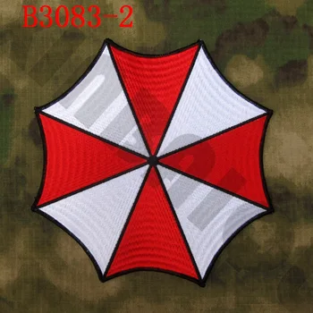 Broderi patch Biohazard Umbrella Corporation Logo Store og små Bagsiden Af Kroppen