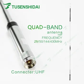 Høj Kvalitet CB/VHF/UHF-Quad-Band 29/50/144/430MHZ Mobile Bil Antenne til TYT TH-9800