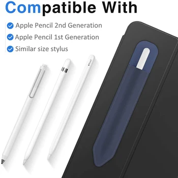 Leehur For Apple penalhus Mærkat Indehaveren penalhus til ipad Kondensator Pen Tablet Klistermærker PU Touch pen Beskyttende Sag
