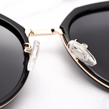 Cook Haj solbriller damer polariserede solbriller kvinder 2020 nye koreanske version af tidevandet UV-beskyttelse store runde ansigt briller