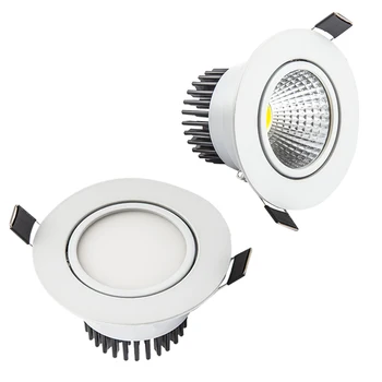 Super Lyse Forsænket COB LED Downlight 3W 5W 7W 10W 12W 15W LED Spot light LED dekoration Loft Lampe AC 110V 220V