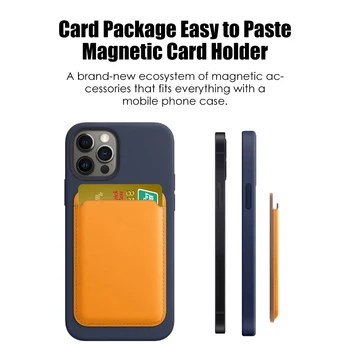 Magnetiske Kort, Taske Holder til IPhone 12 Pro Max antal Kort, Tasker Mag Magnetiske Sikker Tegnebog For 12 Mini Fald Stærk Magnet Tiltrække Hold
