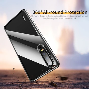 For Huawei P30 Pro Tilfælde P30 bagcoveret Rock Klarhed-Serien Ultra Slank PC+TPU Hybrid Klar Sager for Huawei P30 Pro Telefon Covers
