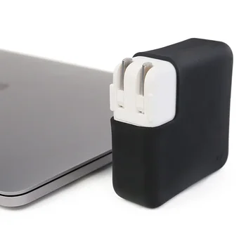 Besegad Silikone Oplader Protector Case Cover Ærmer til Apple MacBook, Mac Book Pro Retina 15inch Bærbar Adapter Coque