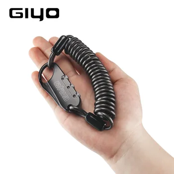 GIYO L-04 Cykel Kabel Lås Cykel Anti Theft 3-cifret Adgangskode Sikker Wire-Låse til Hjelm, Sadel MTB Bærbare låse