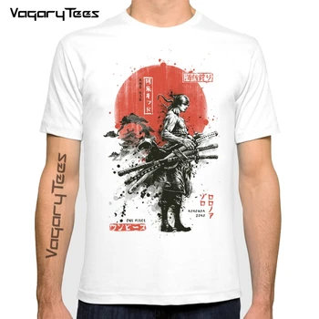 Sommer T-Shirt Mænd Et Stykke Zoro Samurai Wano Kuni Arc Tegneserie t-shirt kort ærme Casual Hip Hop streetwear Anime print tshirt