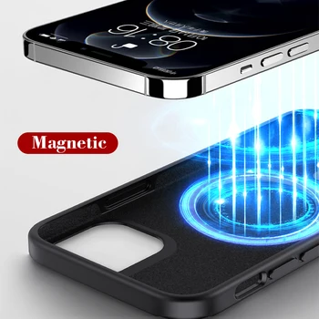 Officielle Oprindelige Understøtter Trådløs Opladning af Telefon-etui Til iPhone 12 Pro Max Mini Magsafe Magnetisk cover Til iPhone Dække 12