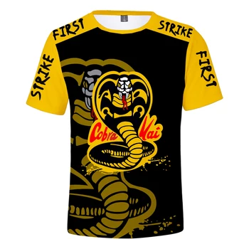 2021 Hot Salg Cobra Kai 3D Harajuku T-shirt Mænd er Kvinder er Toppe, Mode børne-T-shirt Afslappet Sommer Hip Hop Cool T-shirt