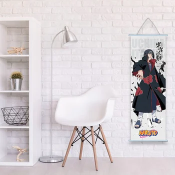 Japansk Anime Naruto malleri Kakashi Itachi Uchiha Væggen Hænger Kunst Plakat Home Decor Væg Billeder 70*30cm