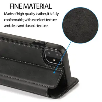Stærk Magnetisk Flip Læder taske Til iPhone 12 11 Pro Max 12 Mini-XR-X XS Max 6 6S 7 8 Plus SE 2020 Med Kort Slots Tegnebog Capa