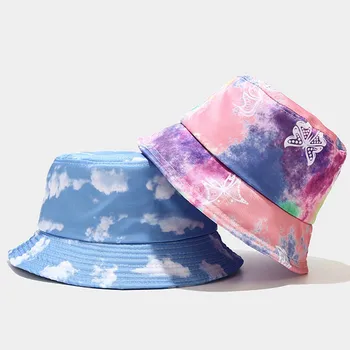 2020 Tie dye, Butterfly,Brand, Cloud, Dragon Print Fiskeren Hat Fiskeren Hat til Mænd og Kvinder Udendørs Fritids-Bucket Hat
