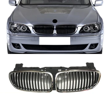 Chrome Front Hætte Gitter For 02-08 BMW E65 E66 7-Serie Sedan 730i 730li 735i 735li 740i 740li 745i 745li 750i 750li 760i 760li