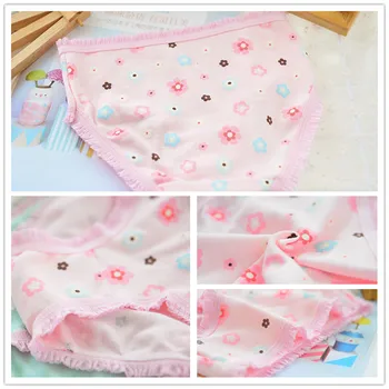 4stk/masse Piger Underwear Trusser Baby Undertøj, Shorts Børn Trusser Print Trusser Pige Bomuld Panties1-6years