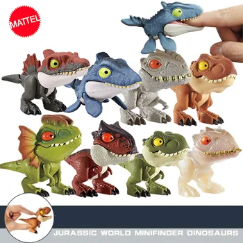 Jurassic Verden Mini Fingre Dinosaur Action Figur Løsøre Fælles Simulation Model Legetøj til Børn Indsamling Animere Figma
