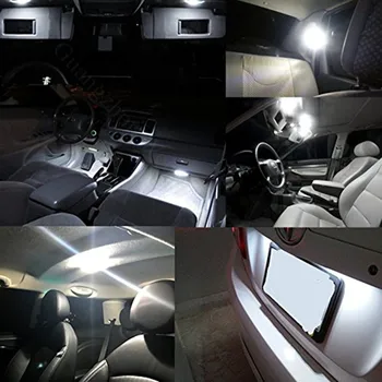 16Pcs Canbus LED Bil Indvendigt Lys Kit Til Mercedes Benz CLK-Klasse 2003-2008 Kort Dome Døren handskerummet Bagagerum Nummerplade Lys