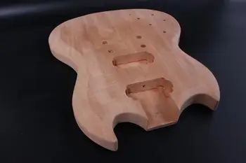 VENSTRE HÅND Ufærdige SG el-guitar krop 1stk mahogni lavet af høj kvalitet