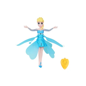 Frosne Dsney Toy Elsa Prinsesse Fly, der Flyver Dukke Skinnende LED-Belysning Anime Figur Flyve Induktion Toy Søde Pige Gave til Børn