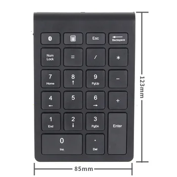 Landas Mini Numpad Tastatur den Trådløse Bluetooth-22Keys Numeriske Tastatur Til Mac Laptop Notebook Numpad Tastatur Digital-Til-Konto