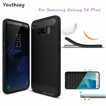 Youthsay For Funda Samsung Galaxy S8 Plus Tilfælde Carbon Fiber Tilfældet For Samsung Galaxy S8 Plus Telefon Cover Til Samsung S8 Plus