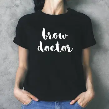 Mode Pande Læge Brev Trykt Kvinder Kortærmet Tshirt Casual Sjove Shirt T-Shirt Femme Hipster T-Shirt Kvinder Toppe