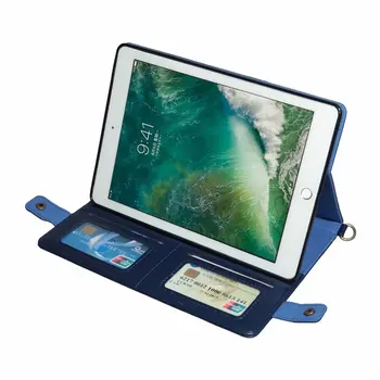 Fashion PU Læder Tablet Sag For Apple IPad 2017 2018 9.7 Luft 1 Luft 2 Pro 9,7 tommer-Kort slots Dække med Søvn/Vågen Funda+pen