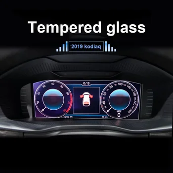For Skoda kodiaq Karoq 2017 2018 2019 2020 Bilens Instrumentbræt Beskyttende Film TPU LCD-Skærm Protektor instrumentpanelet hærdet Glas