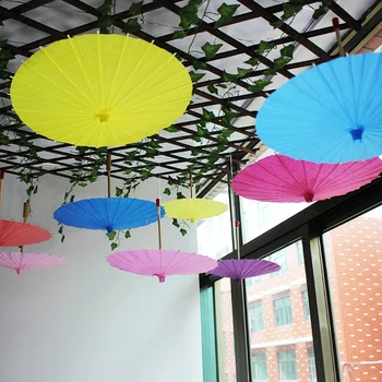 Nye 40CM Kinesiske farvet papir paraply traditionelle Dekorative kunst og kunsthåndværk blankt papir paraply hånd DIY maleri af Forbrugsstoffer
