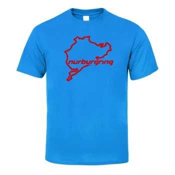Nürburgring Racing Summer fashion T-shirt mænd er kort-langærmet bomulds T-shirt sjove hip-hop tøj, T-shirt