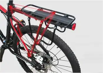 Cykel Tilbehør med montageværktøj Sort cykel Cykel Quick Release Kuffert Beslag Bagagebærer Bagtil Ramme Fender