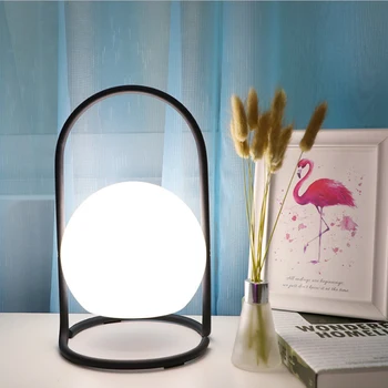 RGBW LED Nat Lys Fjernbetjening bordlampe Kreative soveværelse sengen dekoration atmosfære lampe bærbare opladning farverige