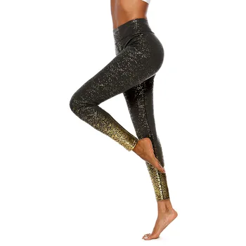 2019 Europa og Usa Nye varmeprægning Bukser Trænings-og Høj Talje Sport Leggings Slank Yoga Bukser til Kvinder