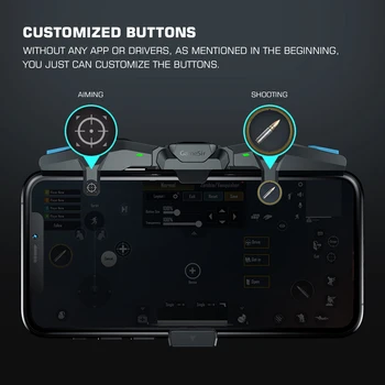GameSir F4 Falcon PUBG Mobile Controller Gamepad Plug and Play Joysticket Nul Ventetid for Call of Duty