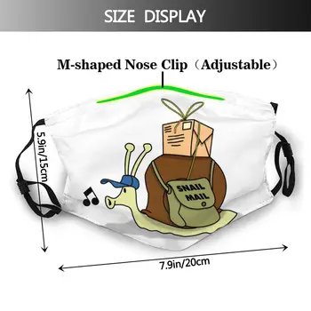 Sneglen Munden ansigtsmaske Snail Mail Classic Facial Maske med 2 Filtre Dejlig for Voksne Mode Maske