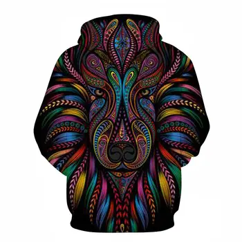 Mode Afslappet Mørk Stil 3D Printet Mønster Sweatshirts 2020 Mænds Og Kvinders vintersport Varm Slank Sweatshirts