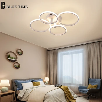 Nye Ankomst Moderne LED-loftsbelysning Til Stue, Soveværelse, Spisestue Armaturer Cirkel Ringe Loft Lamper Inventar