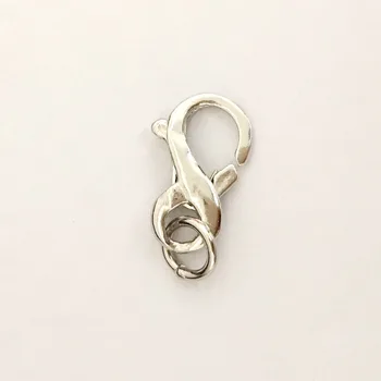 Massiv 925 Sølv Uendelig 8 Formet Halskæde Lås, Lås Armbånd, DIY Smykker Lås