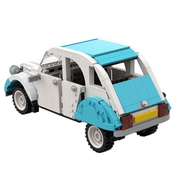Teknik BIL Mini-byggeklodser Køretøj Assemable Pædagogisk Legetøj til Børn Creatored Politi Lastbil Bil, Mursten Legetøj