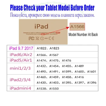 Smart etui Til Apple iPad Mini 4 Mode Luksus Læder Cover + Klar Mat tilbage Tilfældet For iPad mini4 NO: IM402