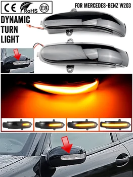2stk Dynamisk blinklys Lys LED Side bakspejl Sekventiel Indikator FOR Mercedes-Benz W203 C C T-Model (S 203) CL203
