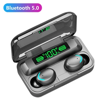 F9-5C-Touch 5.0 Wireless Bluetooth Headset-To-Øre Motion Mini Ultra-Små Stealth Øretelefoner Universal Vandtæt Micro Par
