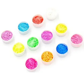 12 Perlemors pulver Epoxy Harpiks Farve Pearl Pigment Naturlige Glimmer Mineral Pulver