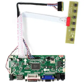 Yqwsyxl Control Board Monitor Kit for B140XW01 V0 B140XW01 V2 HDMI + DVI + VGA-LCD-LED-skærm-Controller Board-Driver