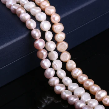 2020 Naturlige Ferskvands Perle To-Sidet Lys Perler Perler Gøre For Smykker, Armbånd Elegant Halskæde Tilbehør Størrelse 9-10mm