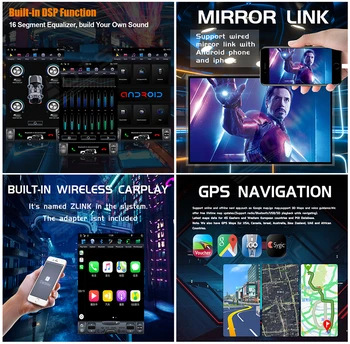 For Infiniti QX50 QX50L EX25 EX35 Android 9.0 Tesla Radio+ Car Multimedia Afspiller 128GB Tesla Stereo Lyd GPS Navi enhed