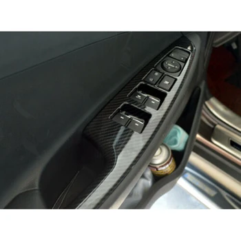 4stk Carbon Fiber Indvendige Klistermærker Vindue Lift-Kontakten Knappen på Panelet Skifte Trim Tilbehør til Hyundai Tucson-2020