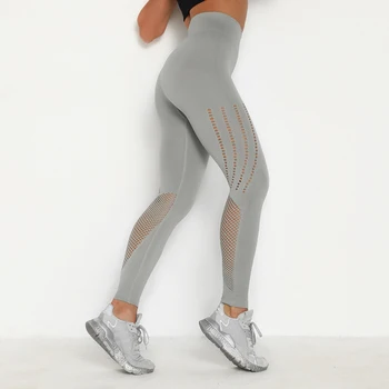 SVOKOR Kvinder Yoga Bukser Hule Åndbar Kører Athletic Sportstøj Elastisk Trænings-og Leggings Hurtig Tør Fitnesscenter Push Up Sport Bukser