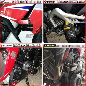 Motorcykel Mærkat Applique Falde Beskyttelse Ramme Skyder Fairing Vagt Crash Pad Beskytter Til KAWASAKI ZRX 400/1100/ZEPHYR X