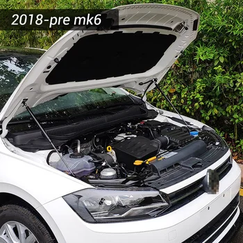 For VW Polo 2018 2019 2020 2021 MK6 Påmontering af Motorhjelm Hætten Dækker gasfjeder Chok Lift Støtte Strut Barer Støtte Rod Car-styling