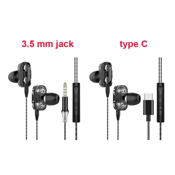 2 stk In-Ear Sports Hovedtelefon HIFI Universal-Subwoofer Hovedtelefoner med Kabel Kvalitet Cool Musik Headset Til Huawei Xiaomi