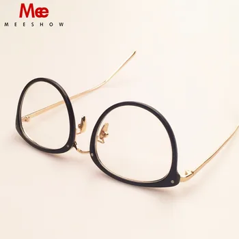 Brand design briller TR90 LEGERING optisk ramme kvinders briller ramme MÆND myoptics briller runde brillestel 2081